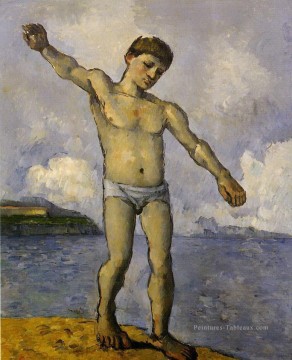  impressionniste - Baigneuse aux bras écartelés Paul Cézanne Nu impressionniste